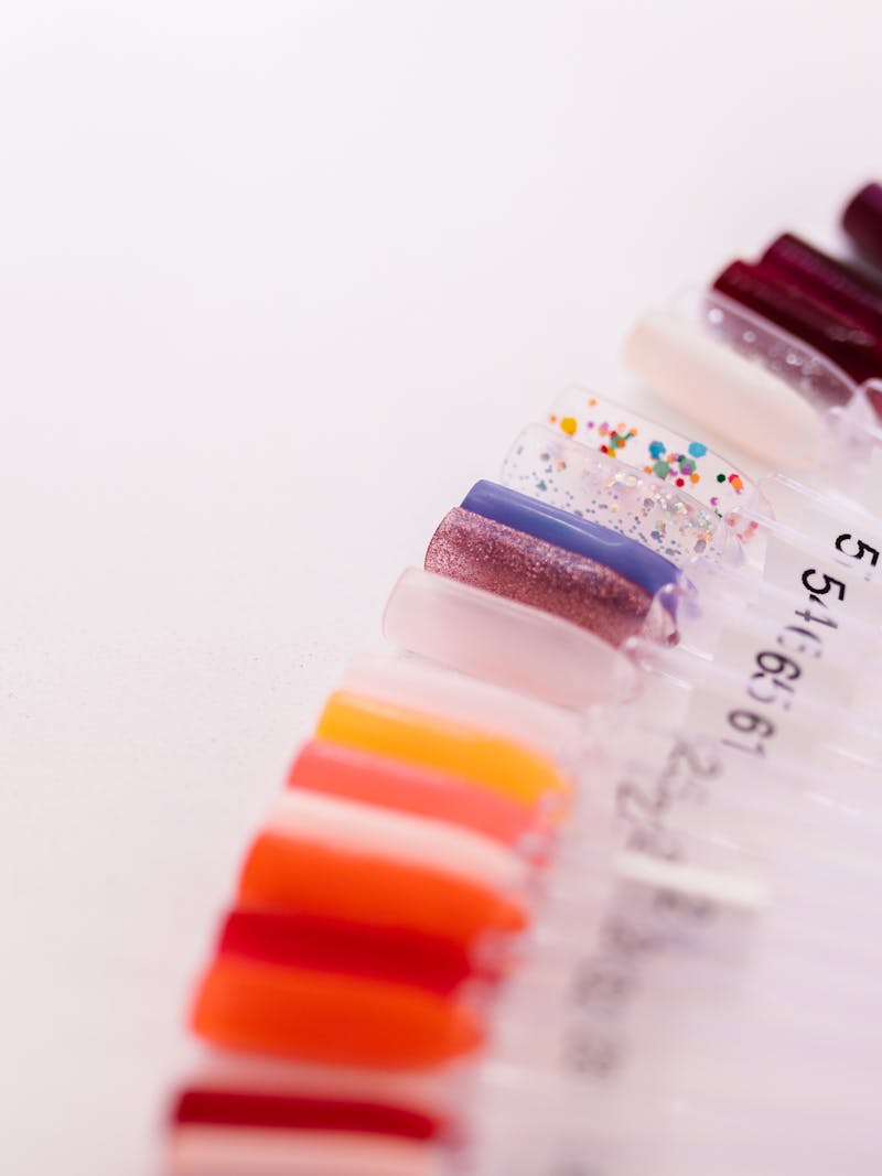 Nail color swatches